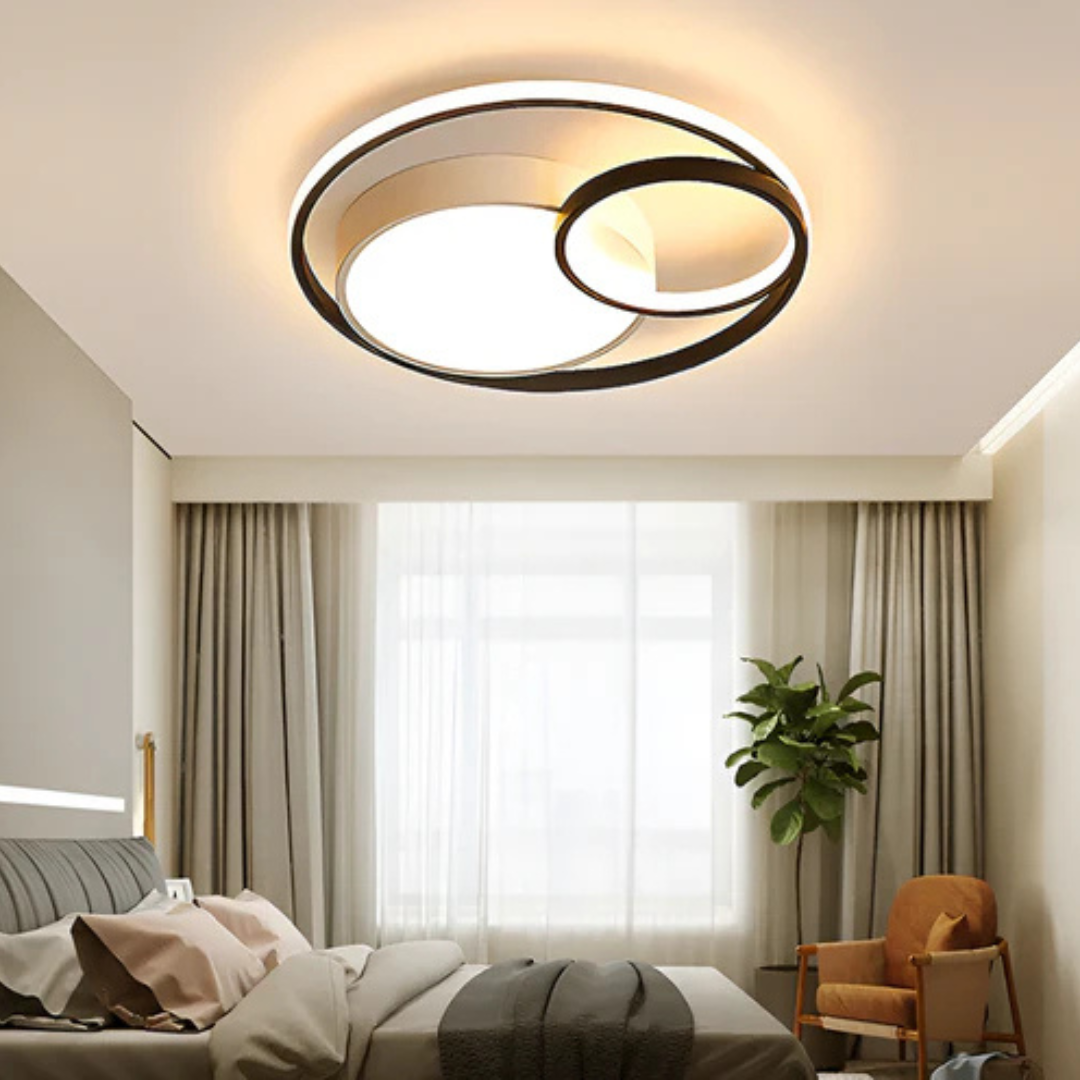 Moderne Loop-LED-Deckenleuchte mit 1 Licht