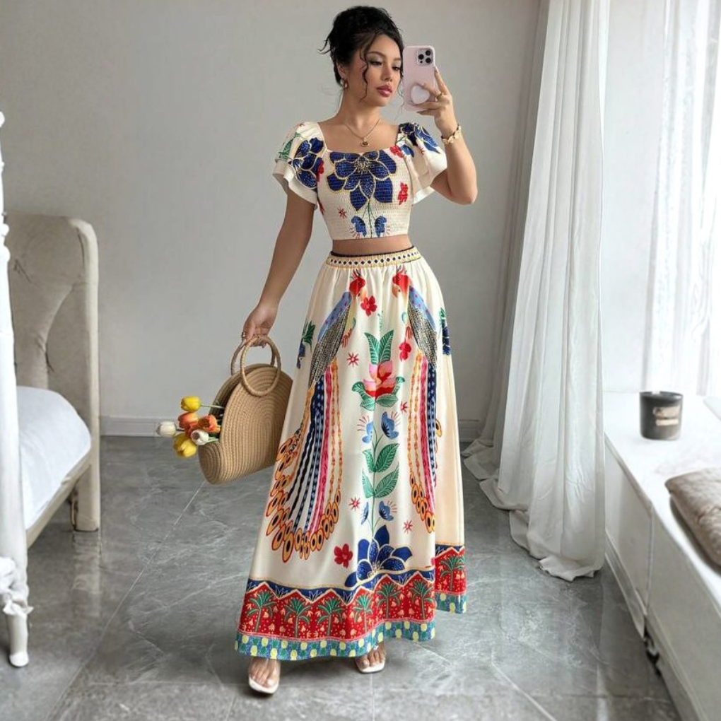Conjunto de vacaciones a la moda para mujer
