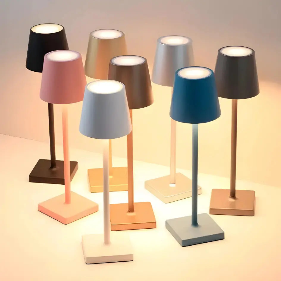 Lampada da tavolo LED moderna scandinava in alluminio 1 luce