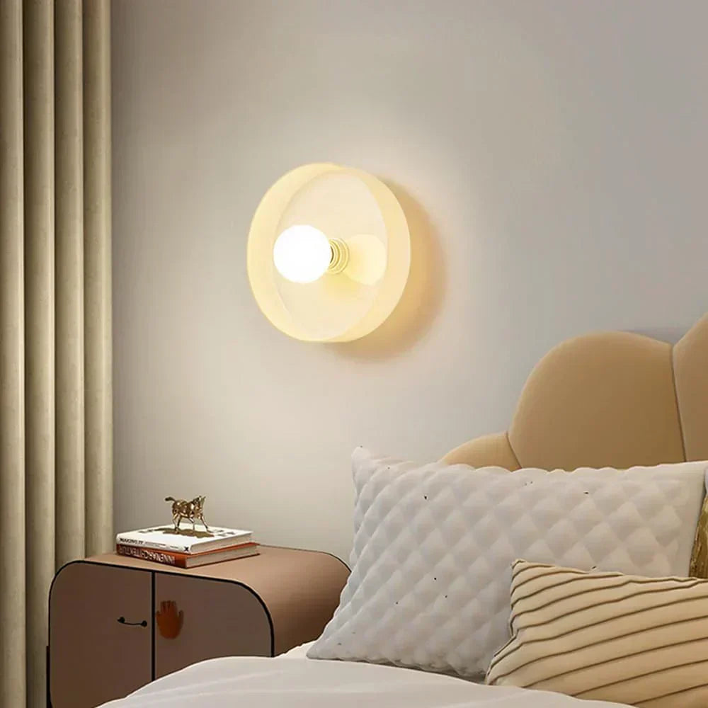 Moderne Glazen Schijf Plafond- en Wandlamp LED 1-Licht