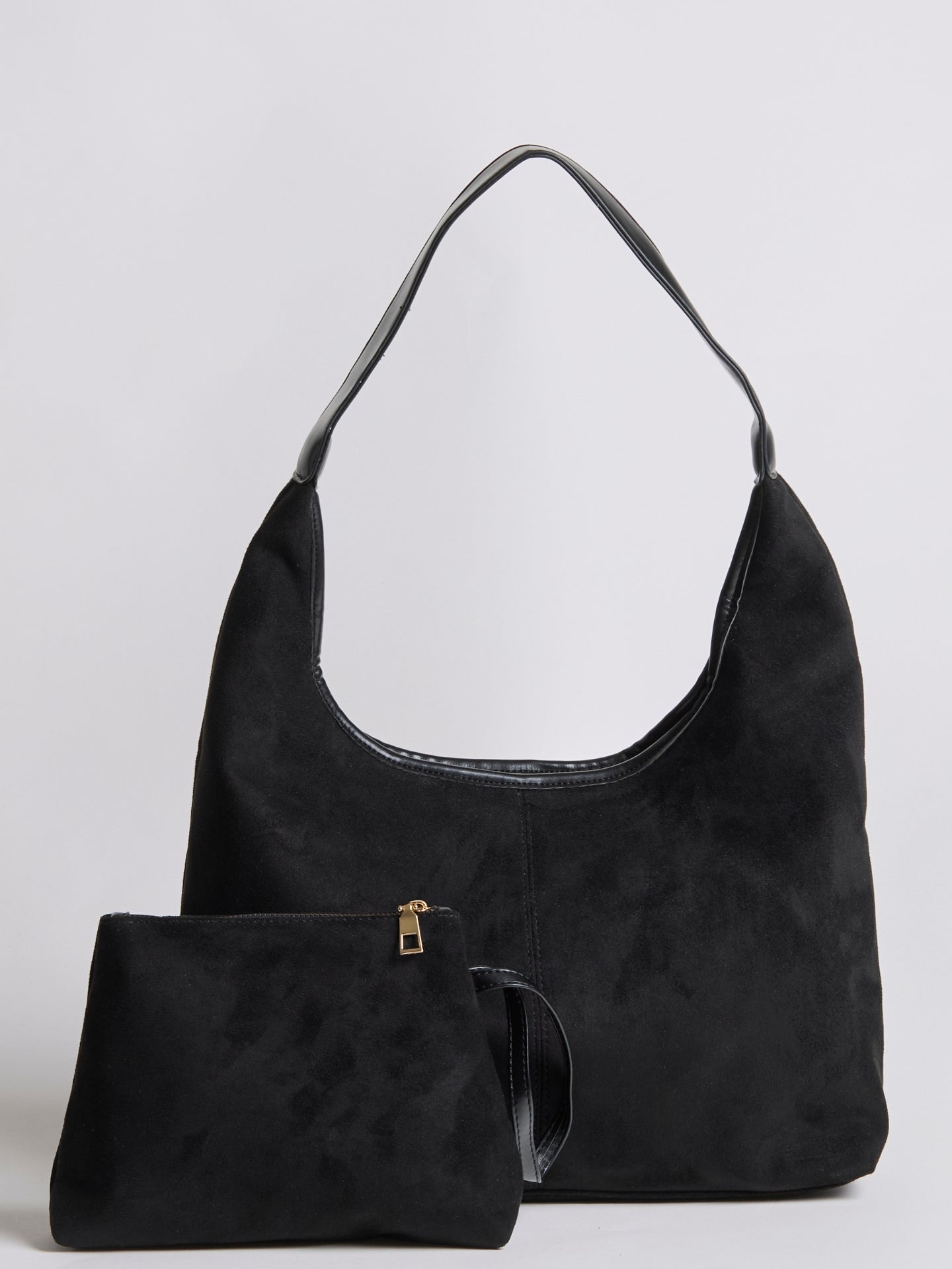 HÅNDTASKE | RUSKIND HOBO-TASKE MED MINIMALISTISK DESIGN OG ENKELT REM