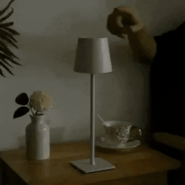 Lampada da tavolo LED moderna scandinava in alluminio 1 luce
