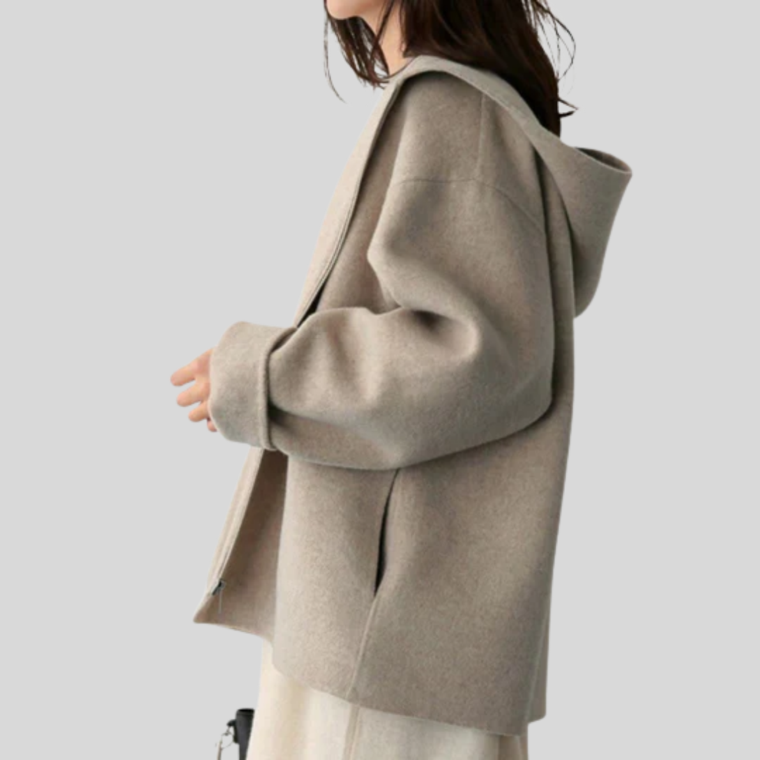 Women’s Hooded Jacket with Functional Design