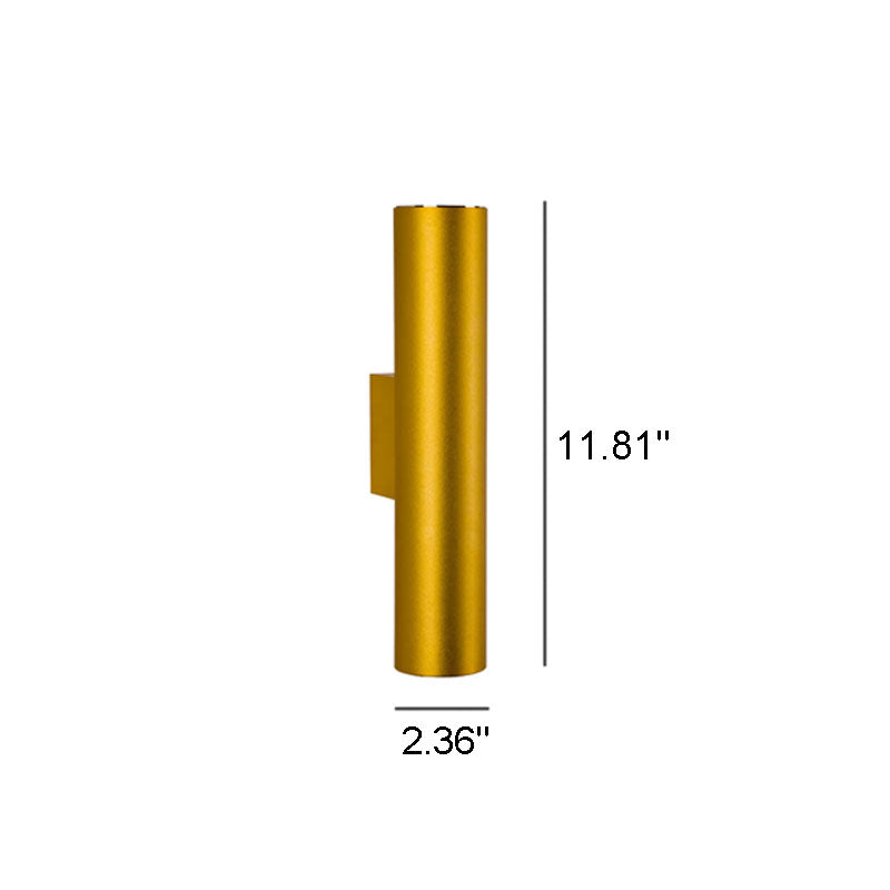 Applique da parete moderna cilindrica LED 2 luci