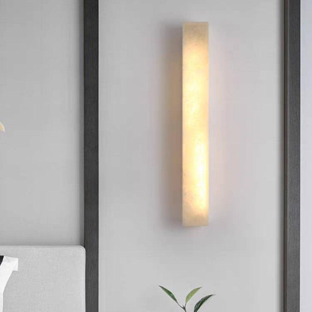 Moderner Travertin Stein zylindrische Außenwandleuchte LED 1-Flammig