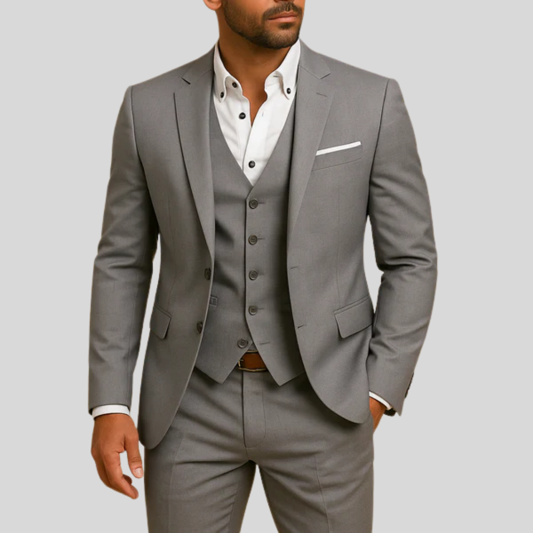 Traje de hombre ajustado de 3 piezas