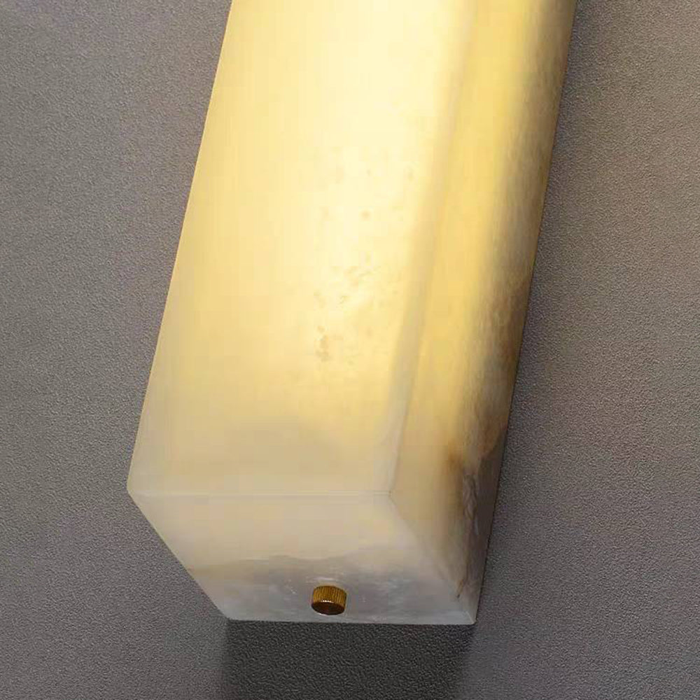 Moderner Travertin Stein zylindrische Außenwandleuchte LED 1-Flammig