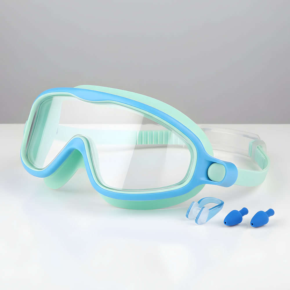 Set de gafas antiniebla para natación infantil