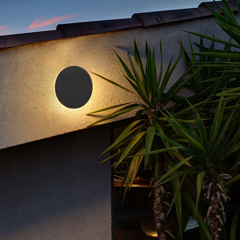 Applique da parete rotonda minimalista moderna LED IP65 per esterni 1 luce