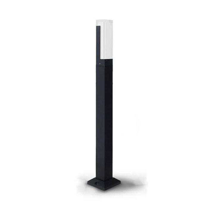 Lampada da giardino moderna quadrata LED per esterni a 1 luce