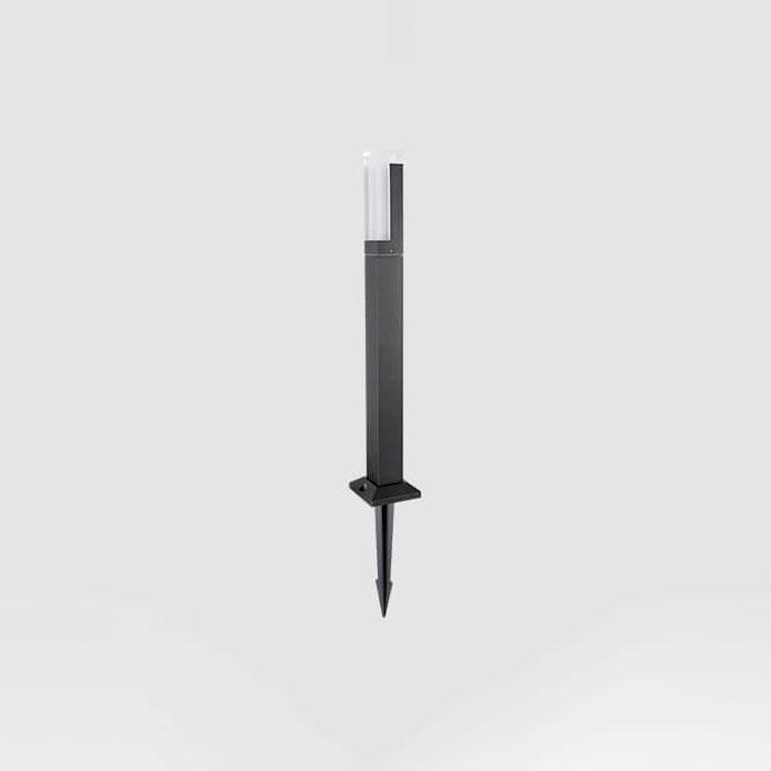Lampada da giardino moderna quadrata LED per esterni a 1 luce