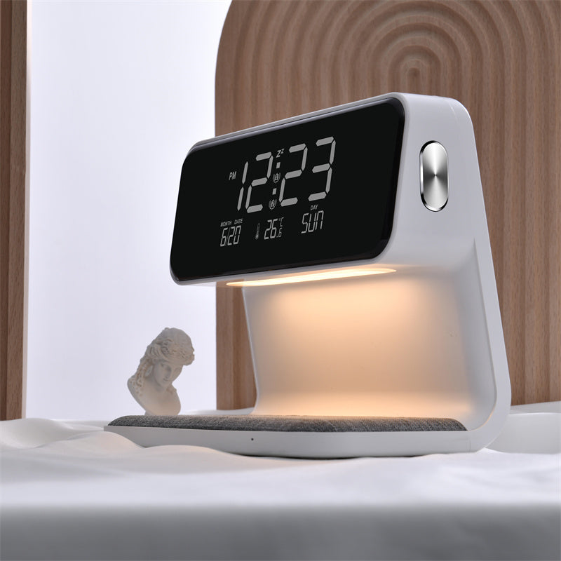 Multifunction Alarm Clock | Wireless Charger Night Lamp