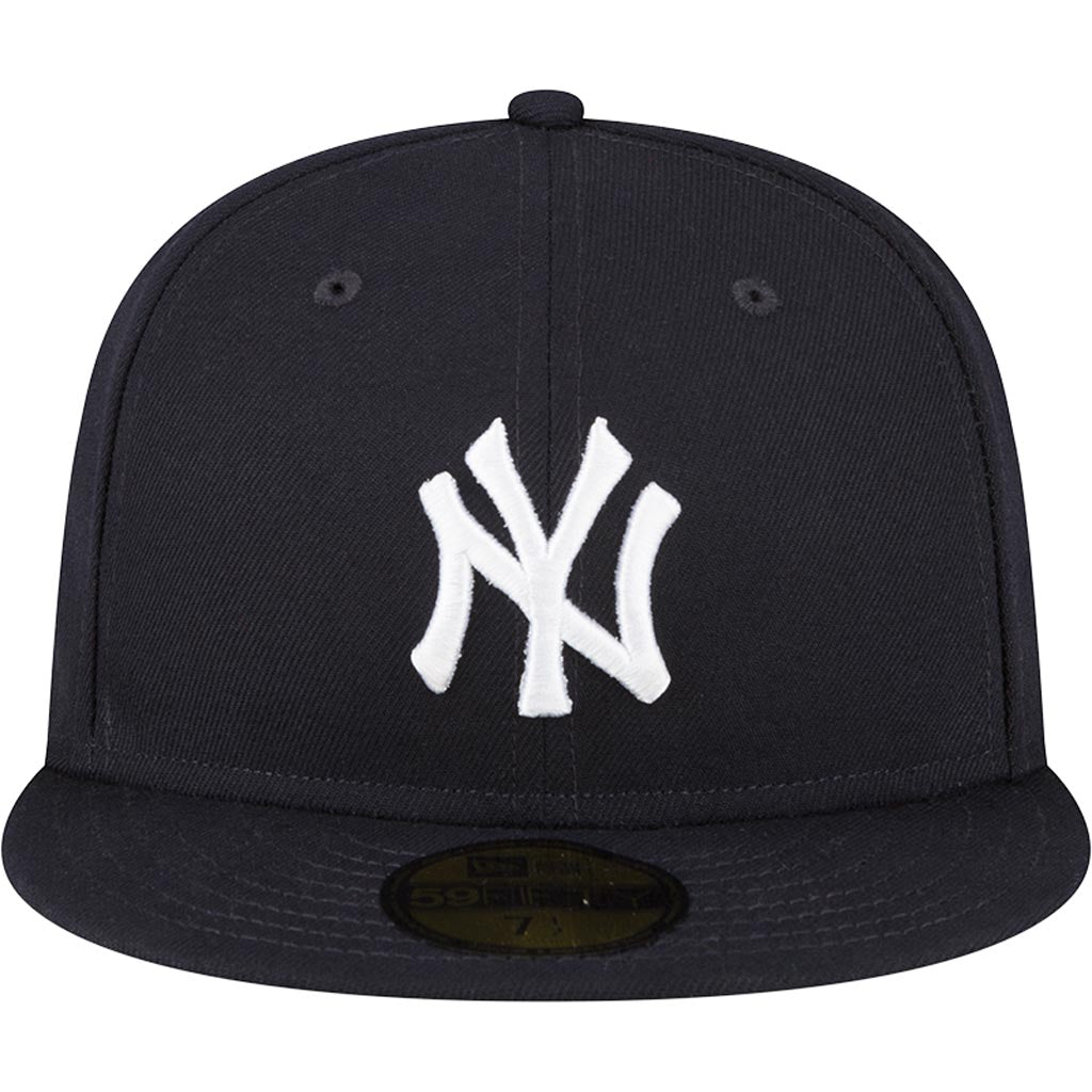 Gorra ajustada New Era 59FIFTY de la colección auténtica para jóvenes de los New York Yankees de la MLB - Azul marino