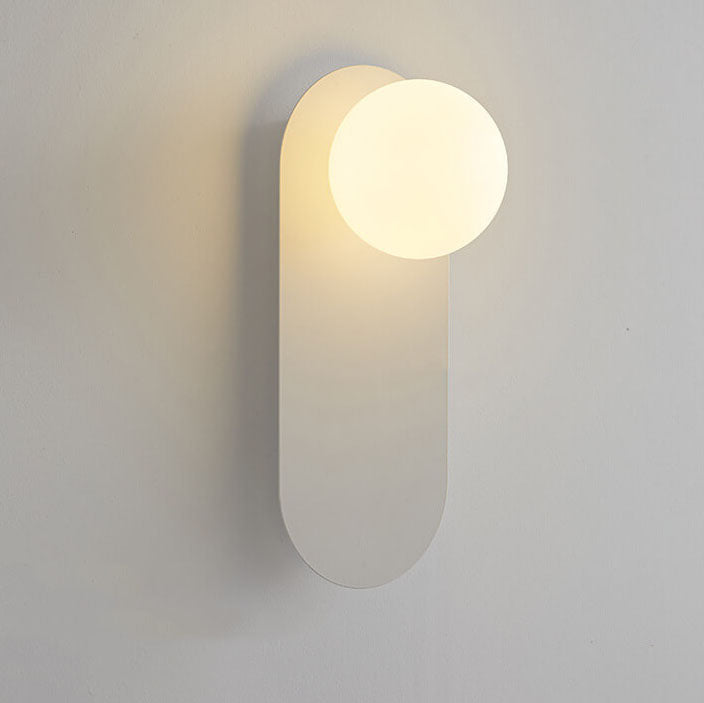 Nordische minimalistische Glas Globus Wandleuchte 1-flammig