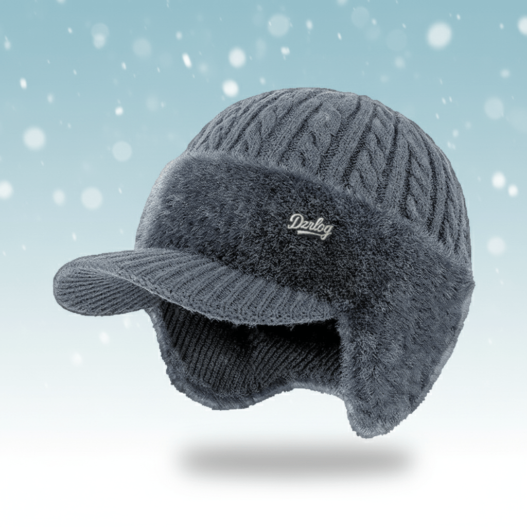Gorro trapero para clima frío con protección para orejas - gorro cálido de invierno
