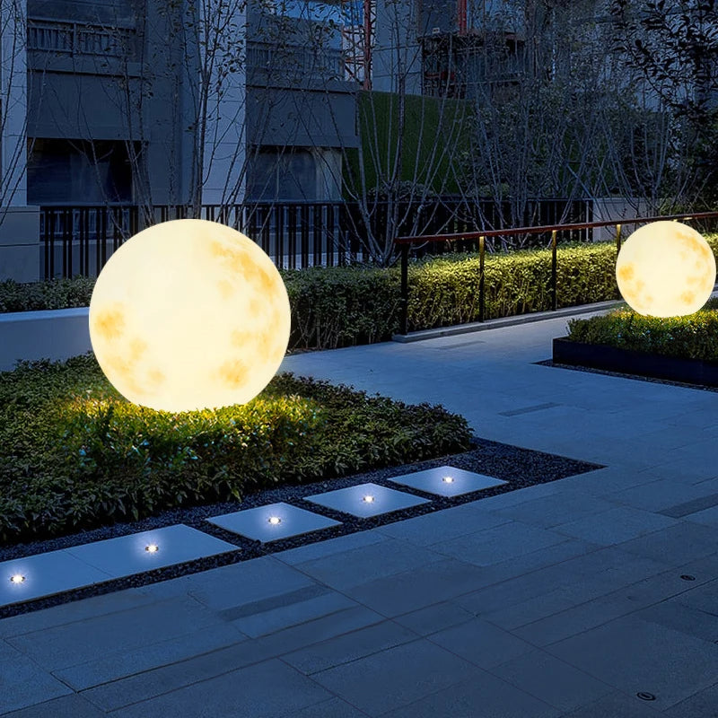 Luz de jardín LED redonda moderna 1 luz