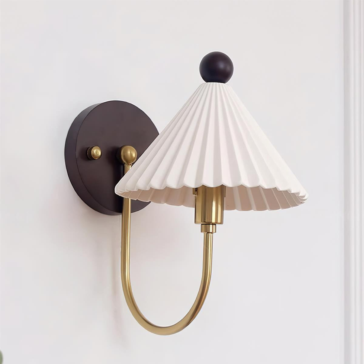 Retro nordischer Keramik Falten Wandleuchter LED 1-Flammig