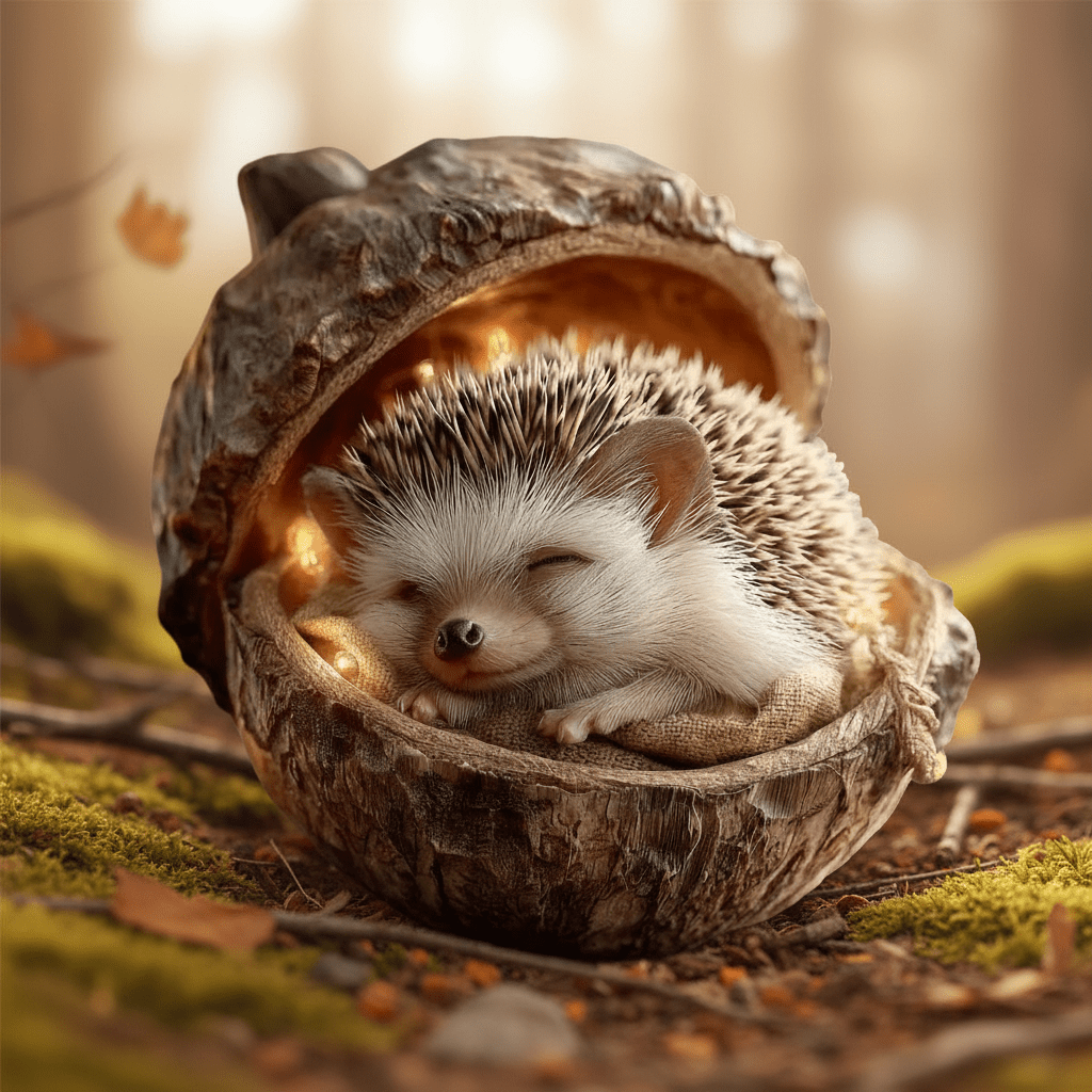 Adornos de animales del bosque hechos a mano para árbol de Navidad
