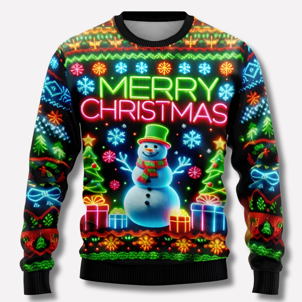 Suéter navideño neón unisex