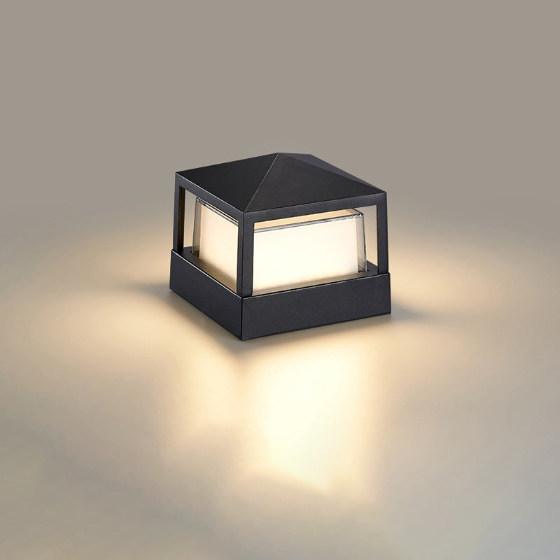 Lampada da esterno moderna quadrata LED impermeabile per paesaggio