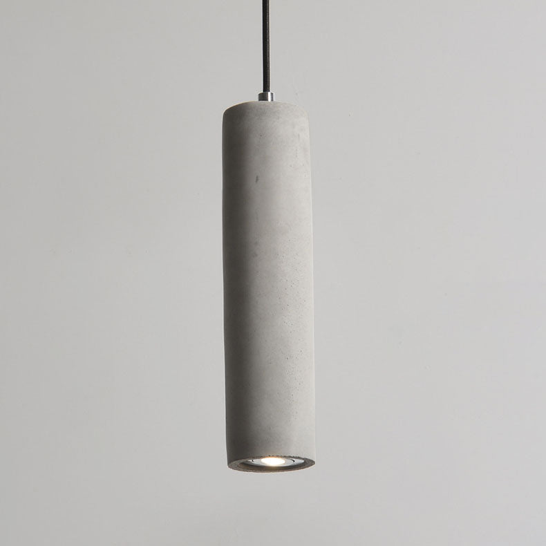 Industrial Cement Cylindrical Pendant 1-Light
