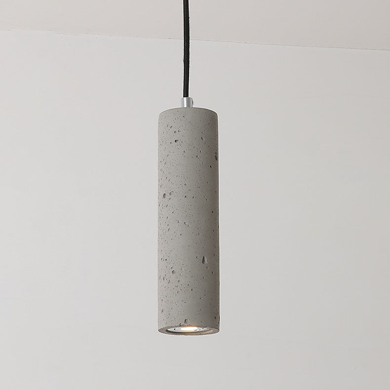 Industrial Cement Cylindrical Pendant 1-Light