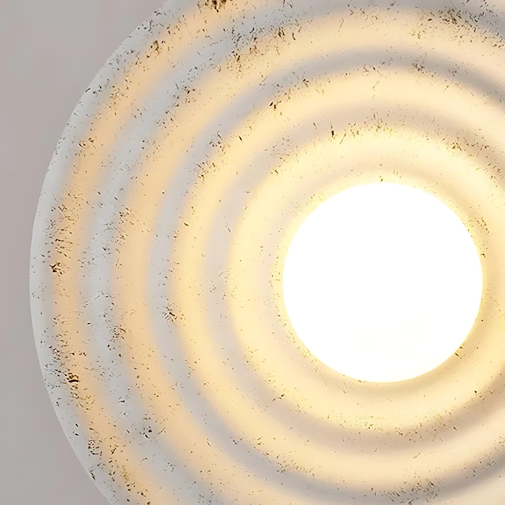 Applique da parete moderno minimalista in resina circolare G4 1 luce