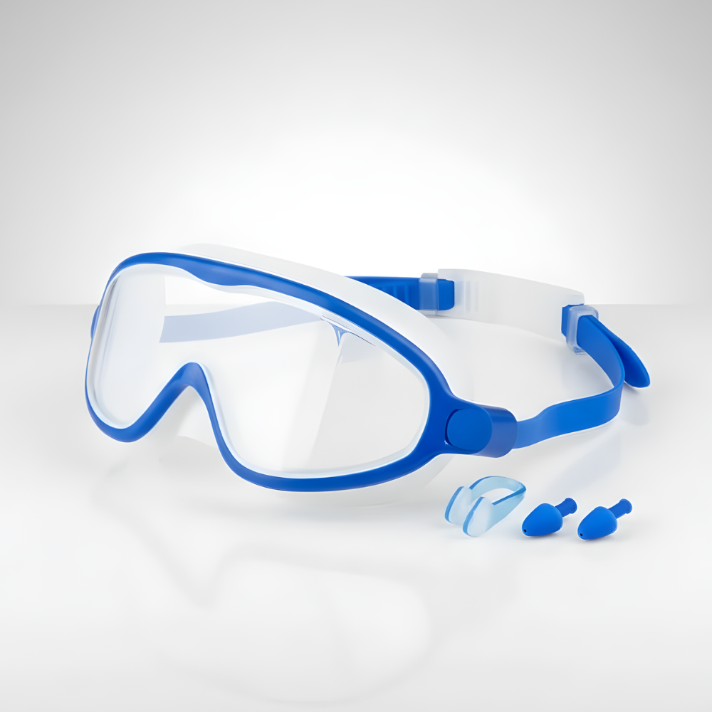 Set occhialini antiappannamento per nuoto bambini
