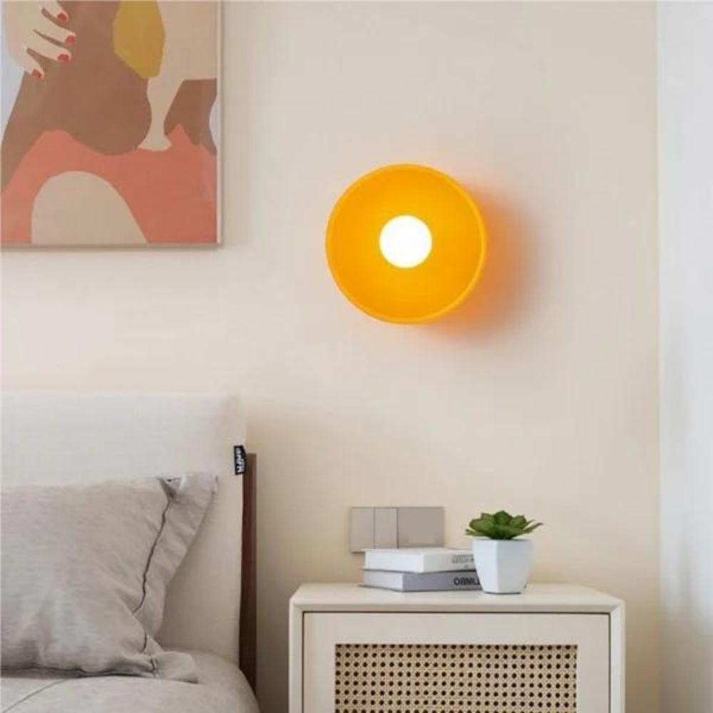 Moderne Glazen Schijf Plafond- en Wandlamp LED 1-Licht