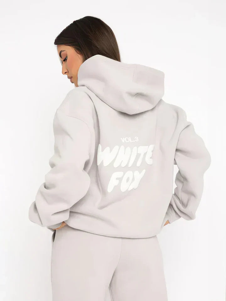 Conjunto de Ropa Cómoda para Mujer | Sudadera y Pantalones Joggers de Mezcla de Algodón Rosa