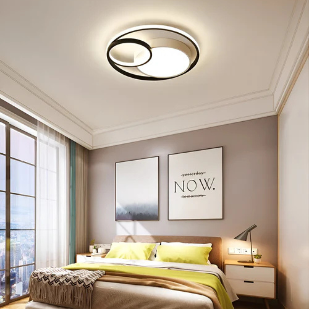 Moderne Loop-LED-Deckenleuchte mit 1 Licht