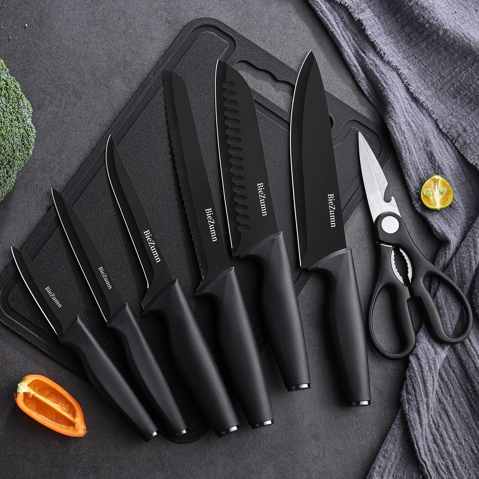 Juego de cuchillos de cocina | Colección profesional de cuchillos de chef