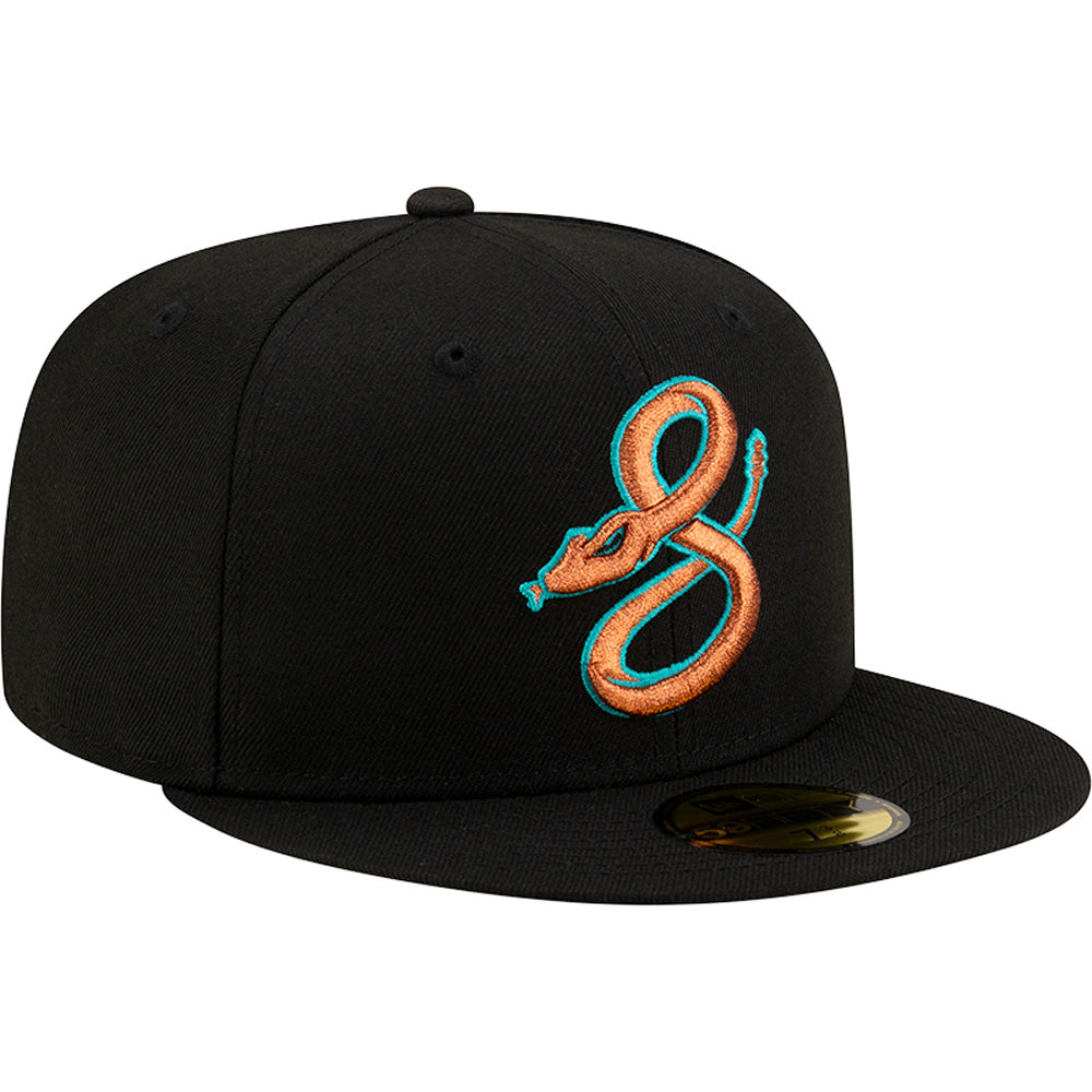 Gorra ajustada New Era 59FIFTY City Connect Copper Serpent de los Arizona Diamondbacks de la MLB - Negra