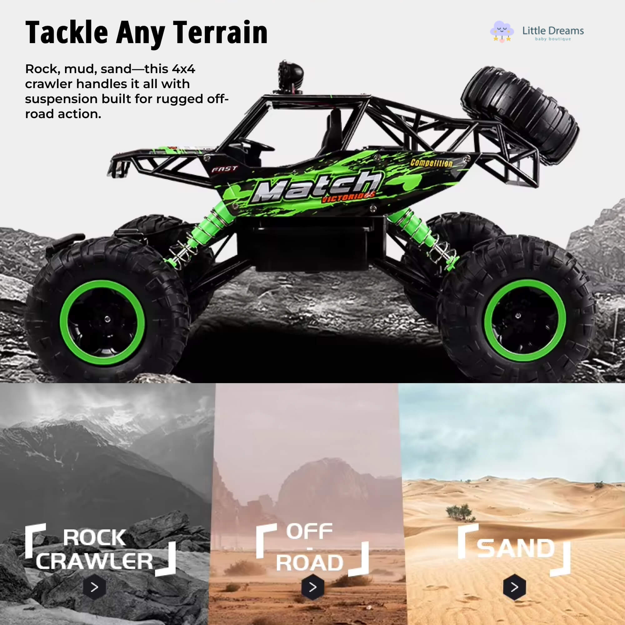 4x4 Rock Crawler Monster Truck