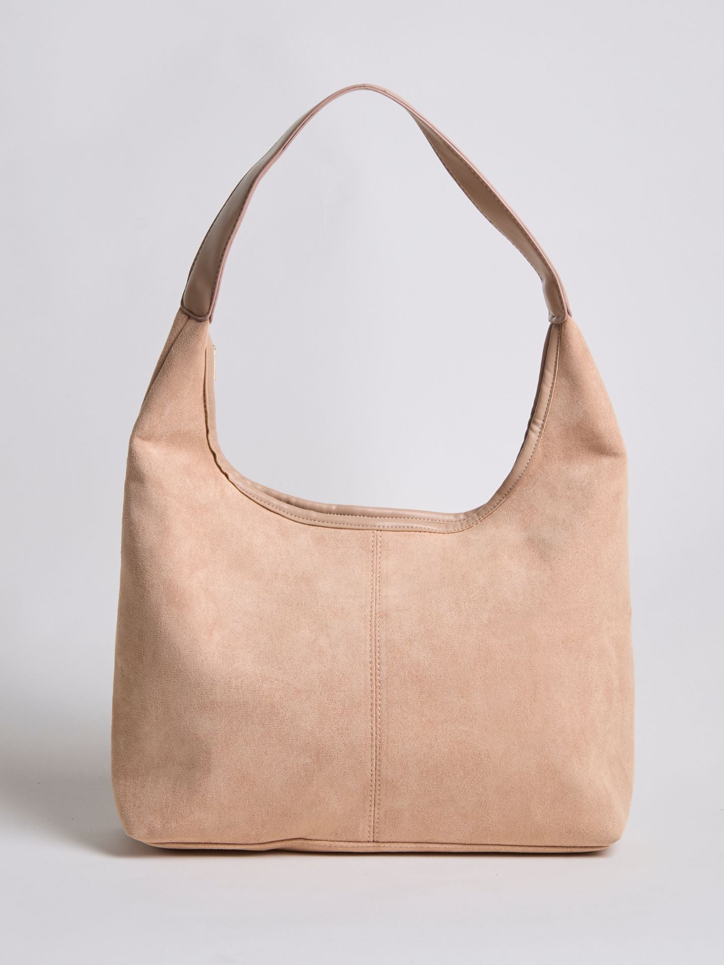 HÅNDTASKE | RUSKIND HOBO-TASKE MED MINIMALISTISK DESIGN OG ENKELT REM