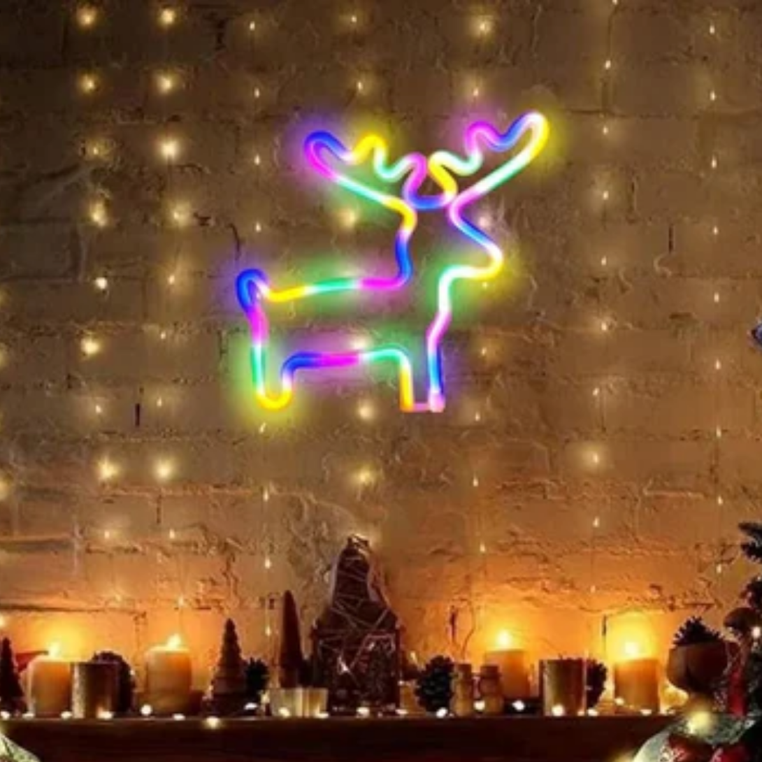 Weihnachtsbaum-Leuchtschild