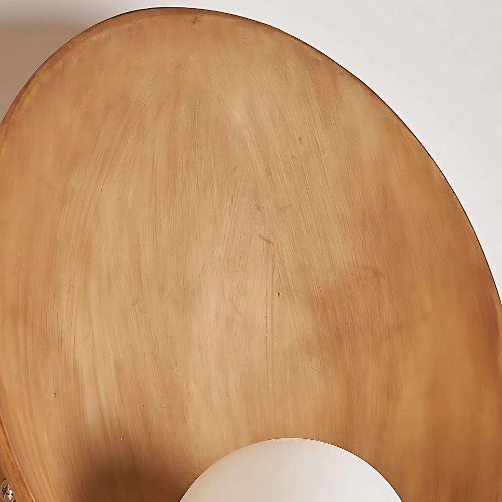 Applique da parete moderno Japandi in resina a forma di ciotola G9 1 luce
