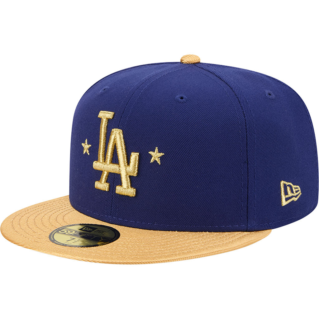 MLB Los Angeles Dodgers New Era 2026 Gold World Series Champions 59FIFTY Fitted Cap - Blau