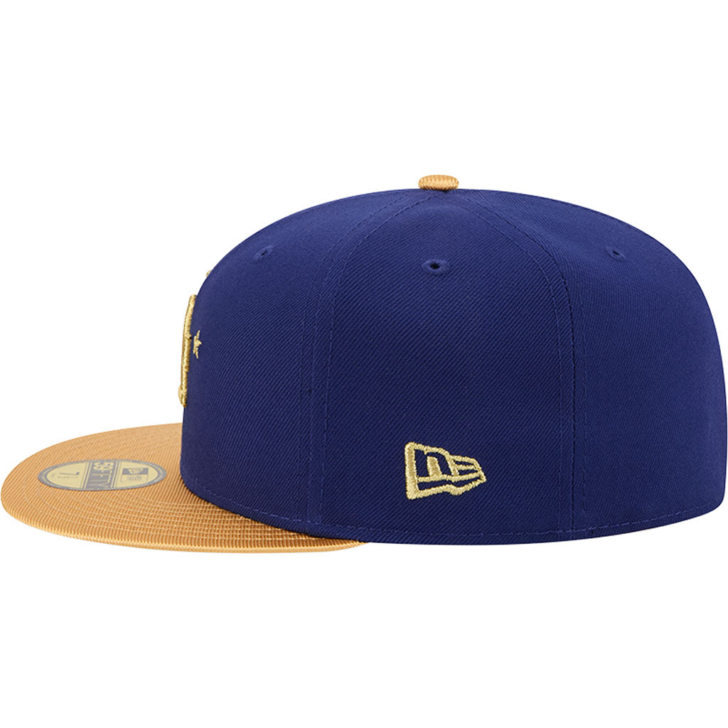 MLB Los Angeles Dodgers New Era 2026 Gold World Series Champions 59FIFTY Fitted Cap - Blau