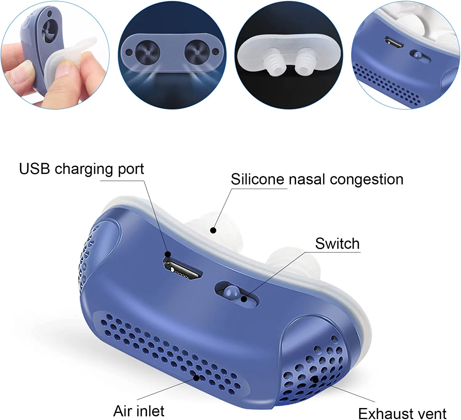 Mikro CPAP Søvn Apnæ Maskine til Rejse & Anti Snorken - CPAP Alternativ