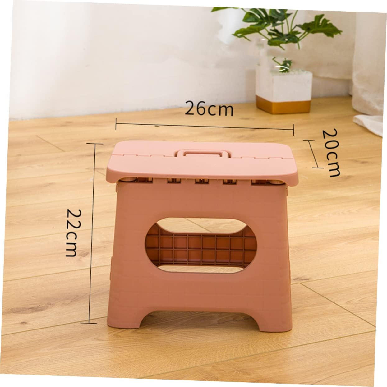 Taburete plegable portátil con asa