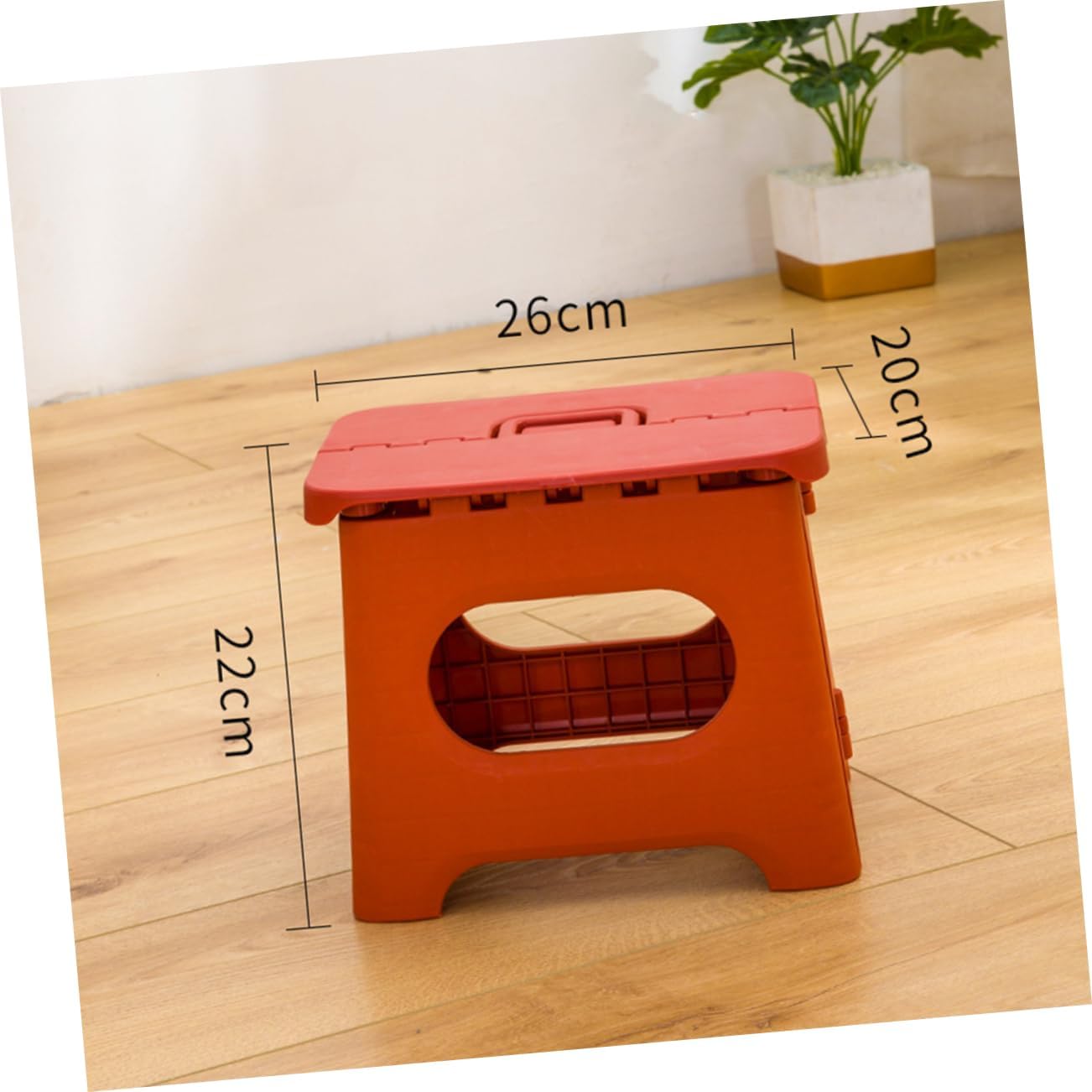 Taburete plegable portátil con asa