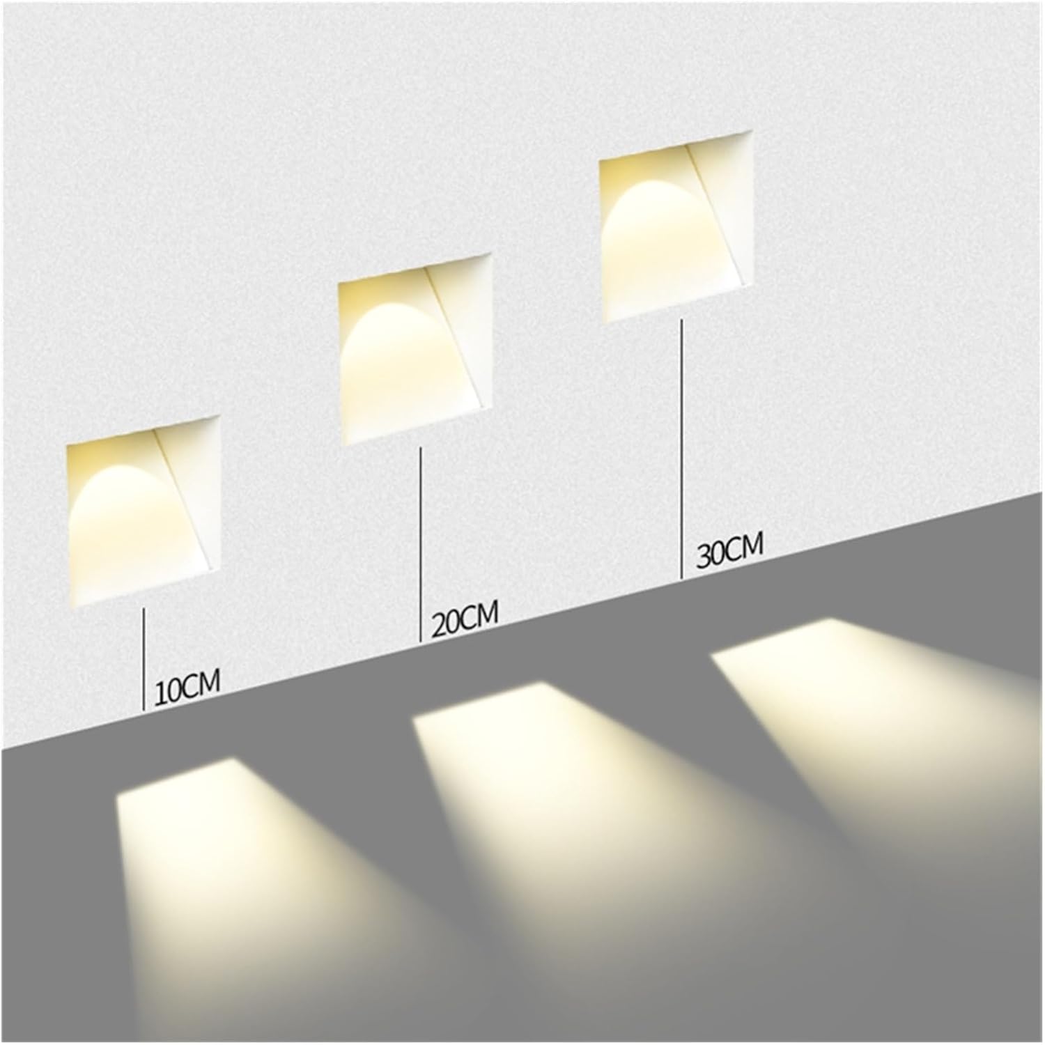 Lampada da parete LED per scale in acciaio inox senza cornice nordica 1 luce con sensore