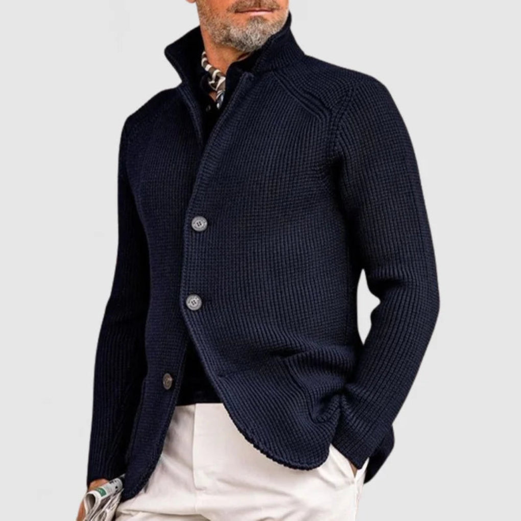 Cardigan lavorato a maglia da uomo
