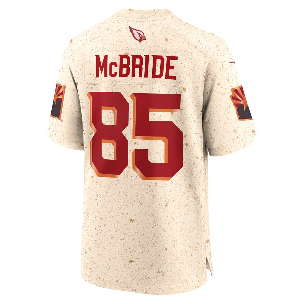 Camiseta de juego Rivalries Nike de Trey McBride de los Arizona Cardinals de la NFL - Beige