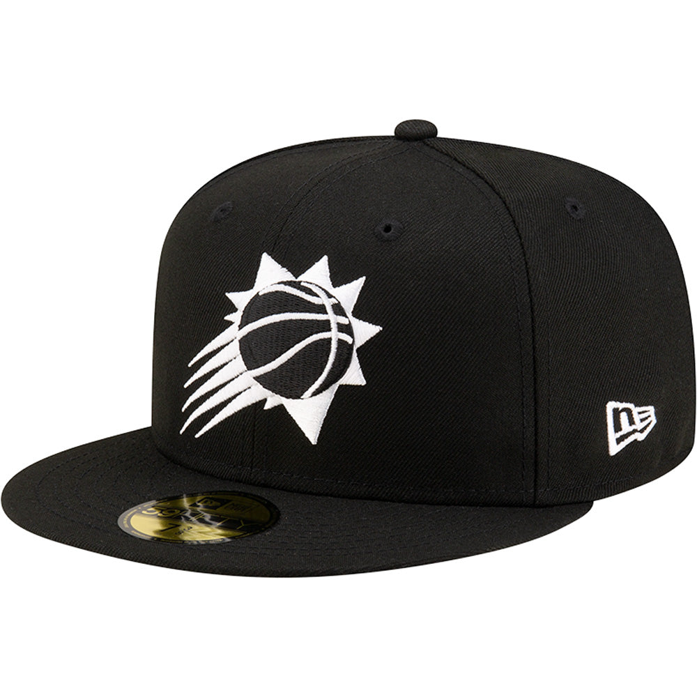 Gorra 59FIFTY New Era de los Phoenix Suns de la NBA con balón de tiro negro/blanco - Negro