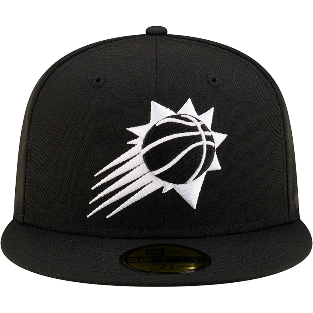 Gorra 59FIFTY New Era de los Phoenix Suns de la NBA con balón de tiro negro/blanco - Negro