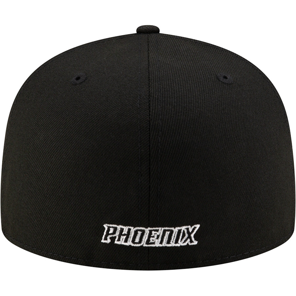 Gorra 59FIFTY New Era de los Phoenix Suns de la NBA con balón de tiro negro/blanco - Negro