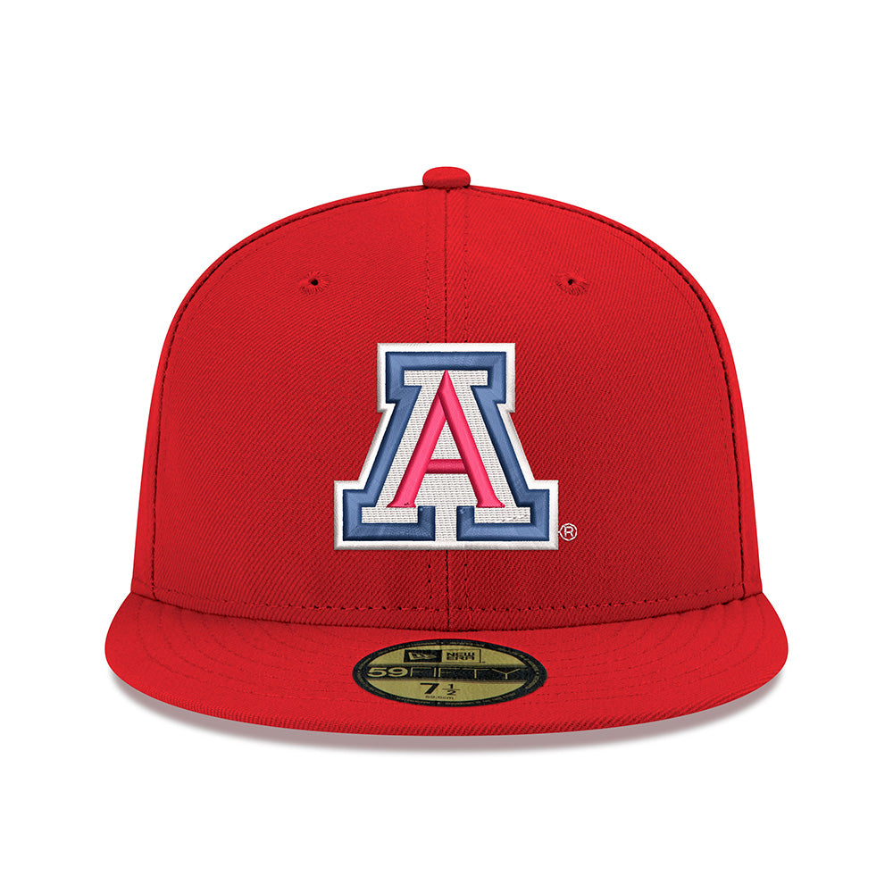 Gorra NCAA Arizona Wildcats New Era Primary Logo 59FIFTY Ajustada - Roja
