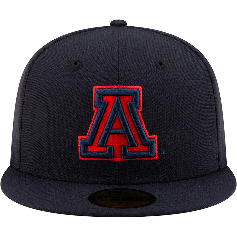 Gorra ajustada New Era Basic Tonal 59FIFTY de los Arizona Wildcats de la NCAA - Azul marino